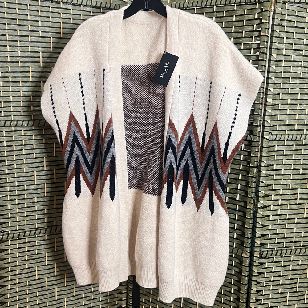 MARCUS ADLER OPEN CARDIGAN SWEATER SIZE L